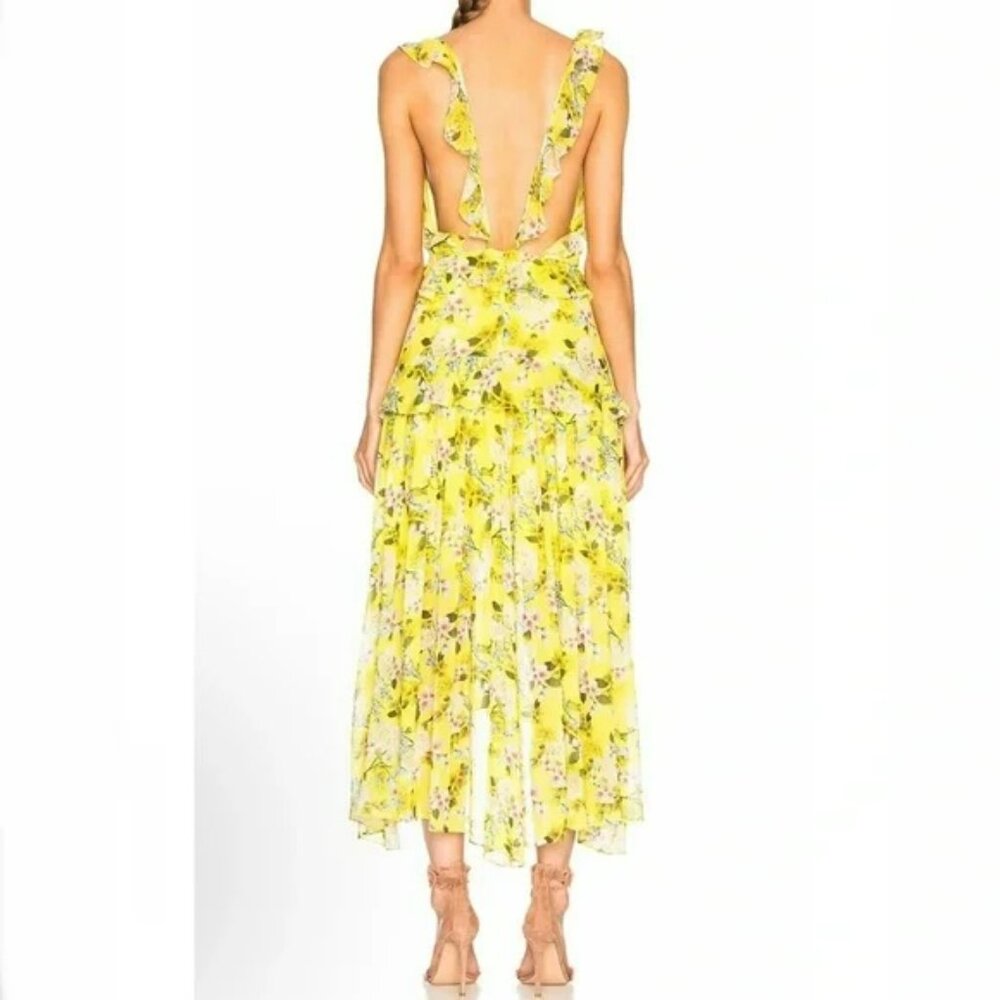 NWT Marissa Webb Kaya Silk Print Dress.  SZ S - Picture 3 of 7
